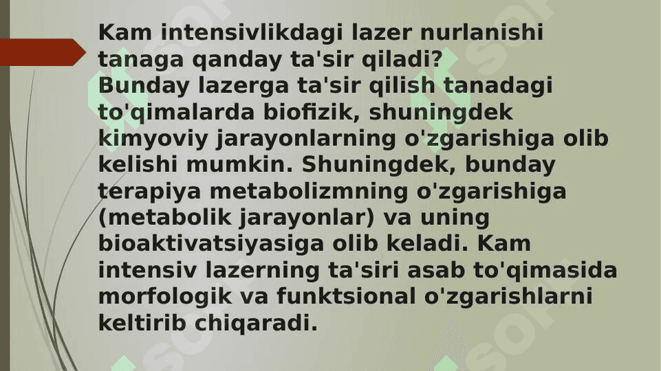 Lazerlarni tibbiyotda qo'llash, Lazerli tibbiyot Lazer diagnostikasi 8