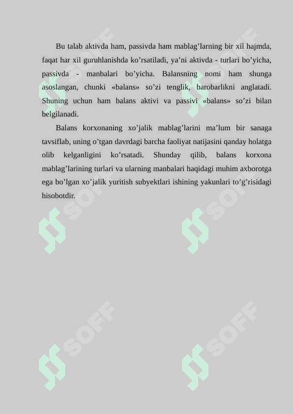 Buxgalteriya balansi uni xisobini tashkil etish. 8