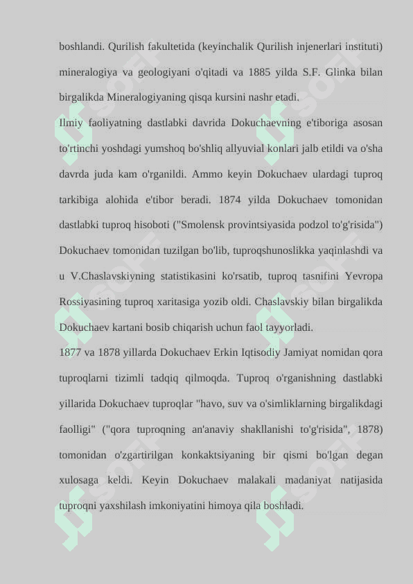 Vasiliy Vasilevich Dokuchaev – Tuproqshunoslik va tuproqlar geografiyasi asoschisi 5
