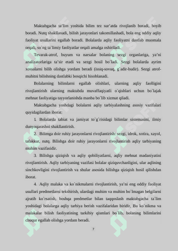 Maktabgacha ta’lim muassasasi, oila va maktab hamkorligi 7