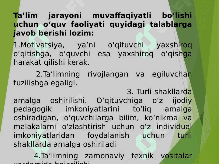 Rivojlanish psixologiyasi fanining predmeti, maqsad va vazifalari. Ta’lim va tarbiya psixologiyasi. O‘qituvchi psixologiyasi 8