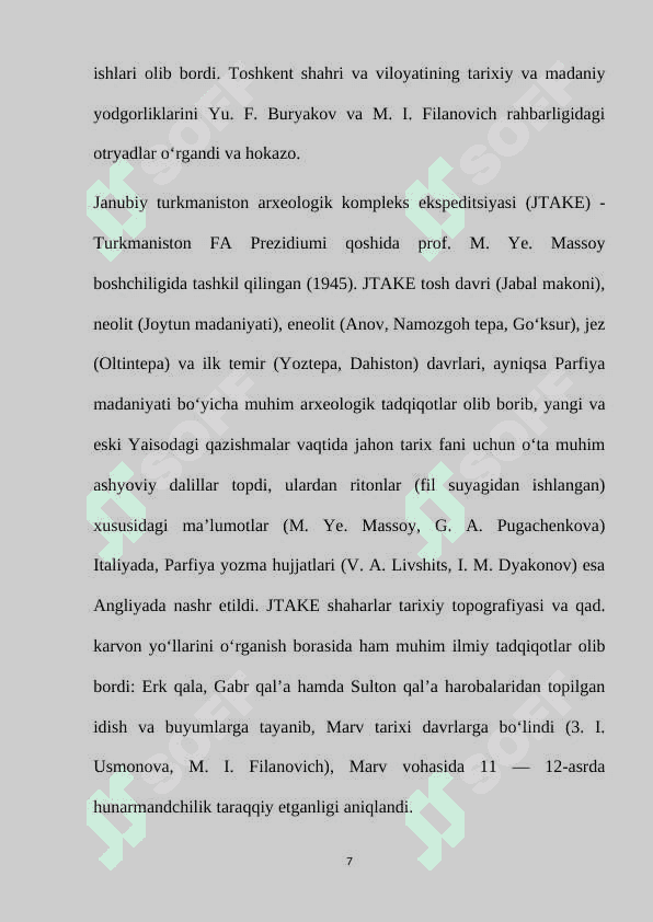 Yutake janubiy Turkmaniston ekspeditsiyasi 7