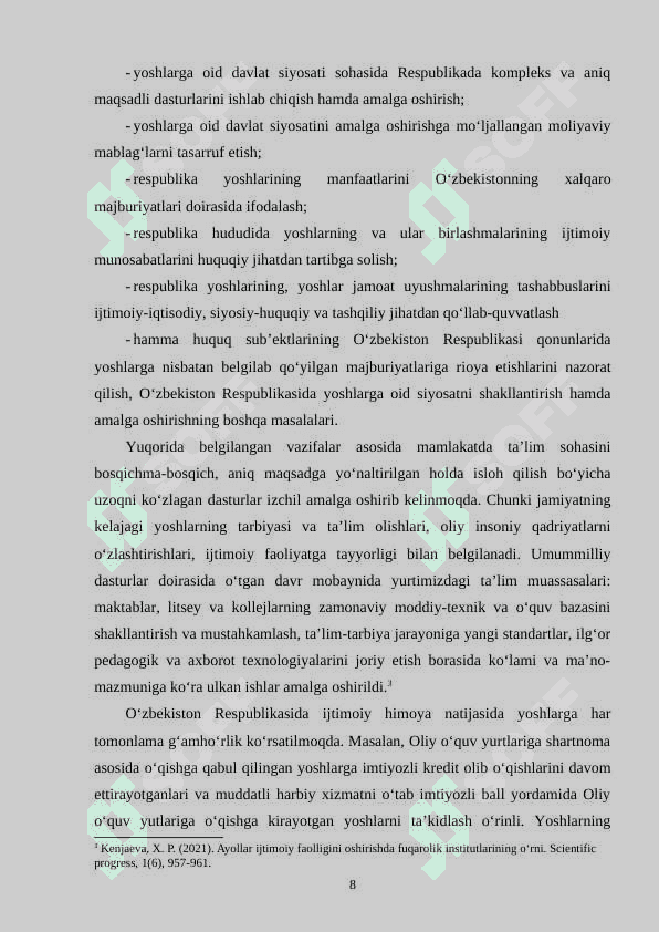 Yoshlarni ijtimoiy-pedagogik qo‘llab-quvvatlash tizimi 8