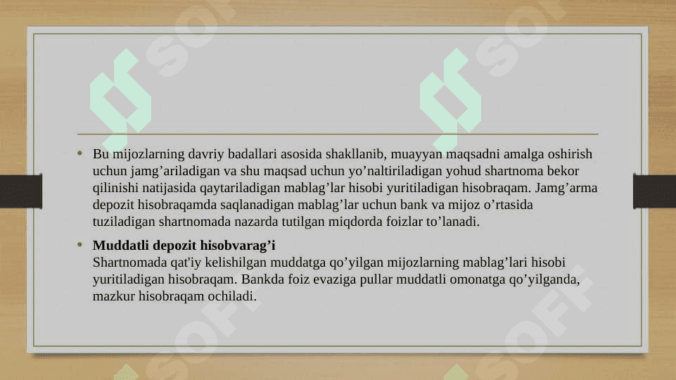 Mijozlarga hisobvaroq ochish va yuritish tartibi 4