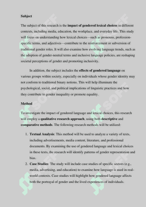 “Gendered language and lexical choices” 6
