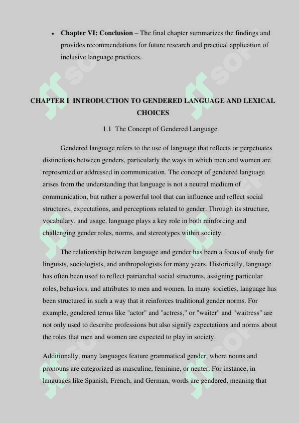 “Gendered language and lexical choices” 8