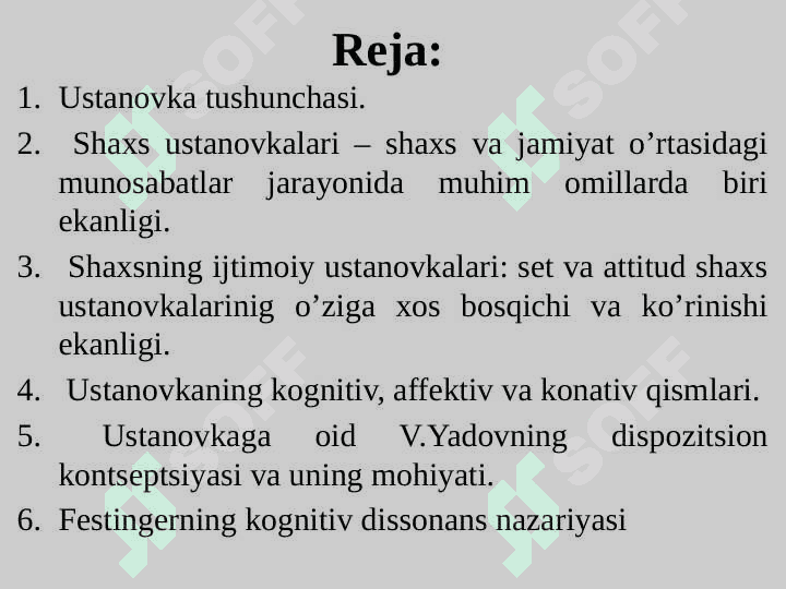 Shaxsning ijtimoiy ustanovkalari 2