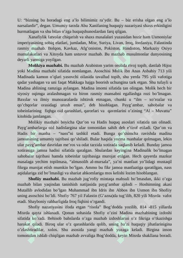 ISLOMDAGI MAZHABLAR 3