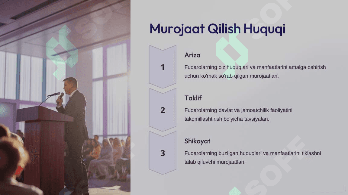 Siyosiy huquqlar mavzusi bo'yicha slayd va krossword 8