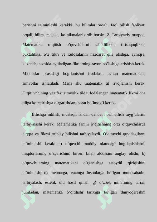Boshlang’ich sinflarda matematika darsliklarining sinflar kesimida tahlili 7