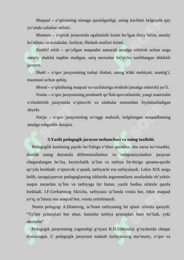 Didaktika-pedagogik ta'lim nazariyasi. Ta'lim jarayoni yaxlit tizim sifatida. 6