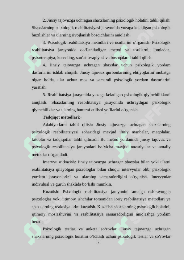 Jinsiy tajovuzga uchragan shaxs psixologik reabilitasiyasi 5