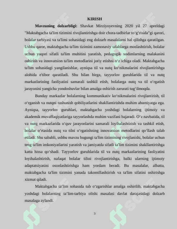 TAYYORLOV GURUHLARIDA TIL VA NUTQ MARKAZIDAGI ISH FAOLIYATINI LOYIHALASHTIRISH 2