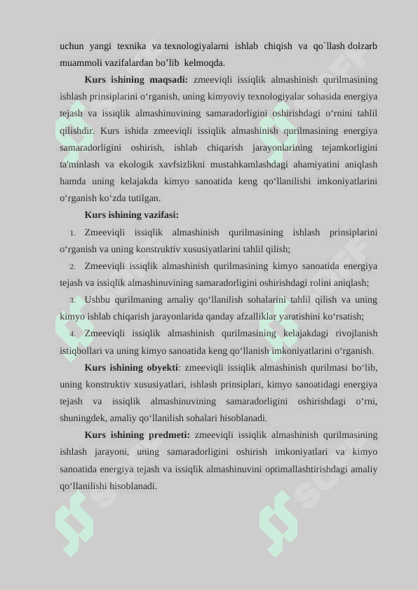 ZMEEVIKLI ISSIQLIK ALMASHINISH QURILMASI 3