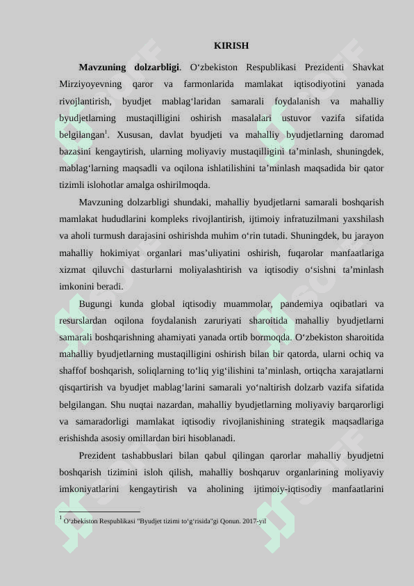 MAHALLIY BYUDJETLARNI SAMARALI BOSHQARISH 2