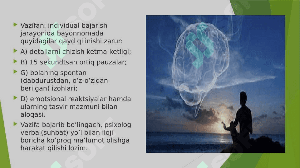 “ Oila rasmi” , “Uch daraxt” va boshqa metodikalar. 3