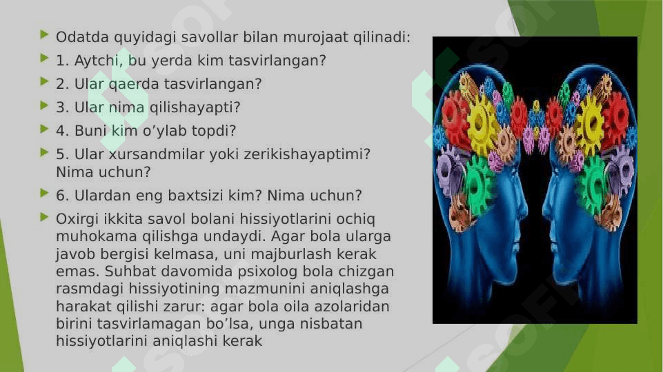 “ Oila rasmi” , “Uch daraxt” va boshqa metodikalar. 4