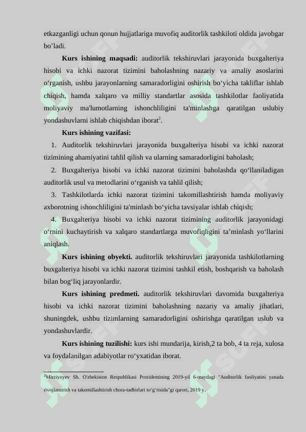 AUDITORLIK TEKSHIRUVLARI JARAYONIDA BUXGALTERIYA HISOBI VA ICHKI NAZORAT TIZIMINI BAHOLASH 3