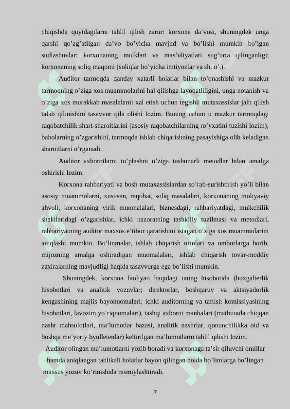 AUDITORLIK TEKSHIRUVLARI JARAYONIDA BUXGALTERIYA HISOBI VA ICHKI NAZORAT TIZIMINI BAHOLASH 6