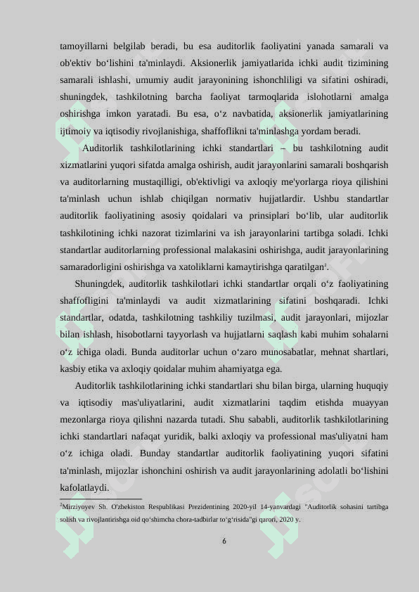 AKSIONERLIK JAMIYATLARIDA ICHKI AUDITNI TASHKIL ETISH TARTIBI 5