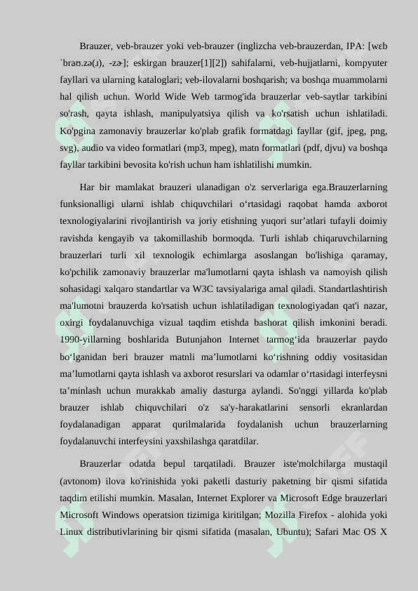 ZAMONAVIY INTERNET BRAUZERLARI VA ULARNING IMKONIYATLARI 2