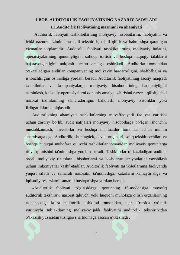 AUDITORLIK FAOLIYATINING TASHKILIY ASOSLARI 5