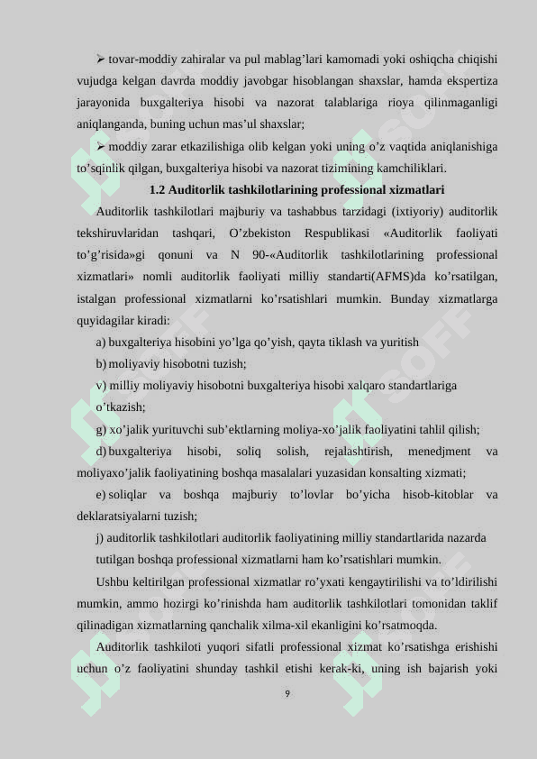 AUDITORLIK FAOLIYATINING TASHKILIY ASOSLARI 8