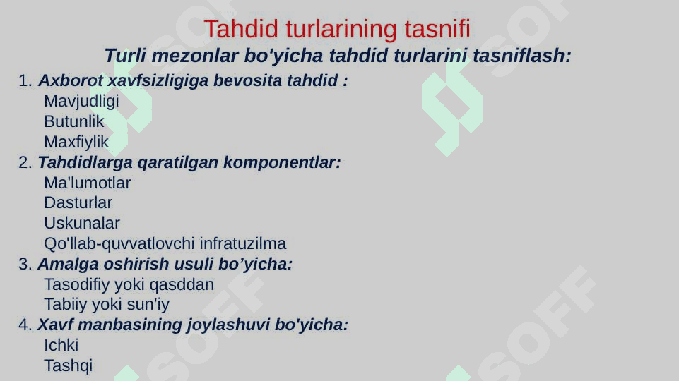 Axborot xavfsizligiga tahdidlar 3