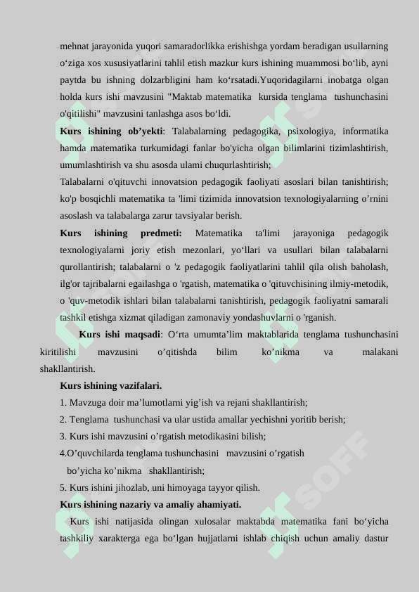 Maktab matematika kursida tenglama o'qitilishi 5