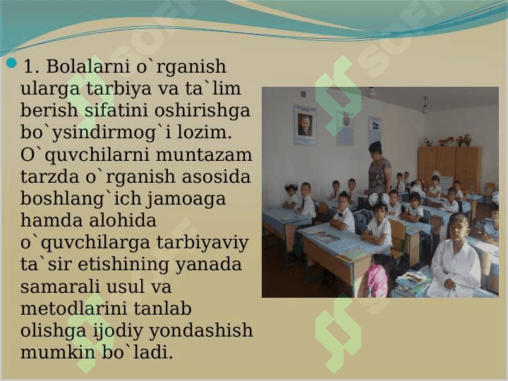 Guruh rahbarining faoliyatida oquvchilarni kasbga yonaltirishning amalga oshirish yollari 4