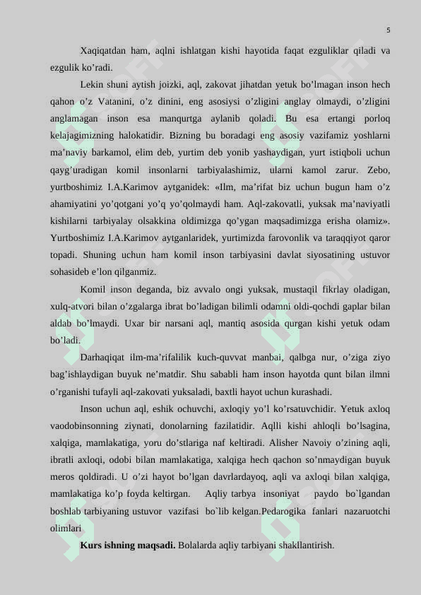 Maktabgacha yoshdagi bolalarni aqliy rivojlantirish . 5