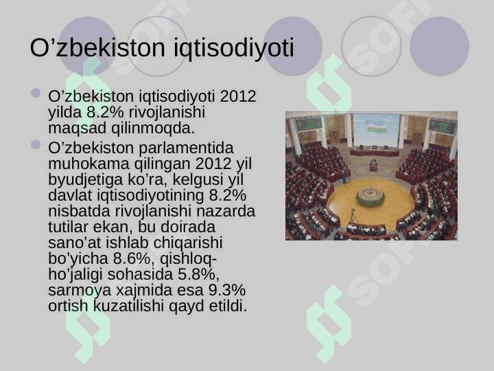 O’zbekistonning o’z istiqlol va taraqqiyot yo’li taraqqiyotning o’zbek modeli 4