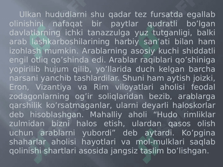 Arablarning O’rta Osiyoga bosqini 6
