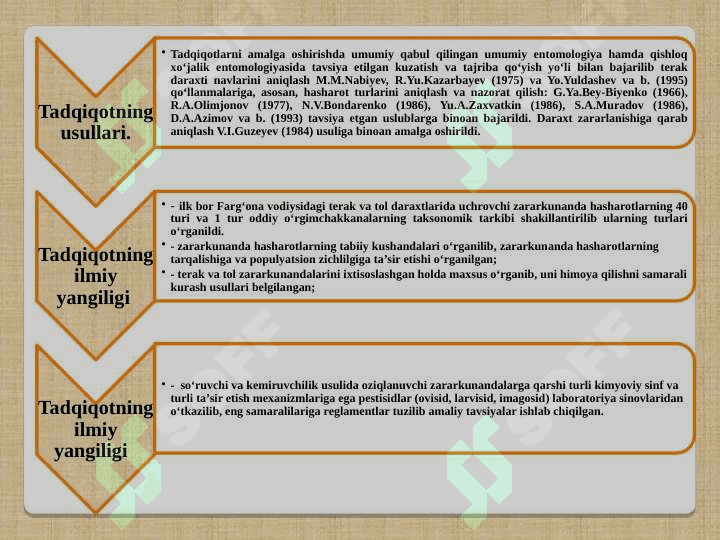 TOLDOSHLARDA YASHOVCHI ZARARKUNANDA HASHAROTLAR 4