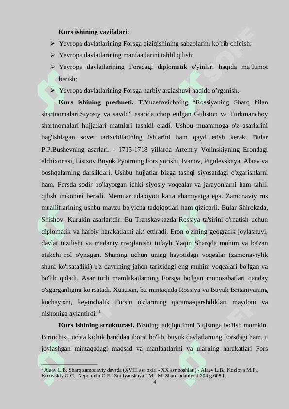 Yevropa davlatlarining Forsga qiziqishining sabablari 4