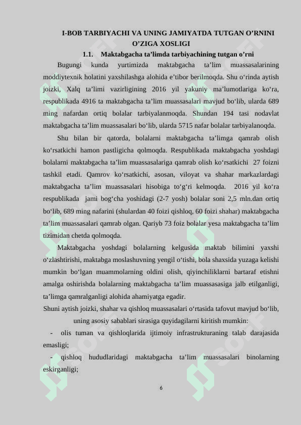 TARBIYACHI VA UNING JAMIYATDA TUTGAN O’RNI 6