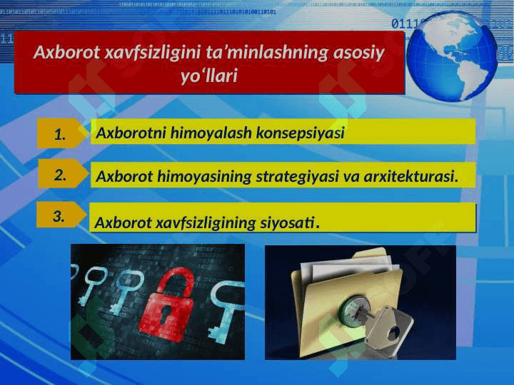 Axborot hurujlari va internetdagi tahdidlardan himoyalash 6