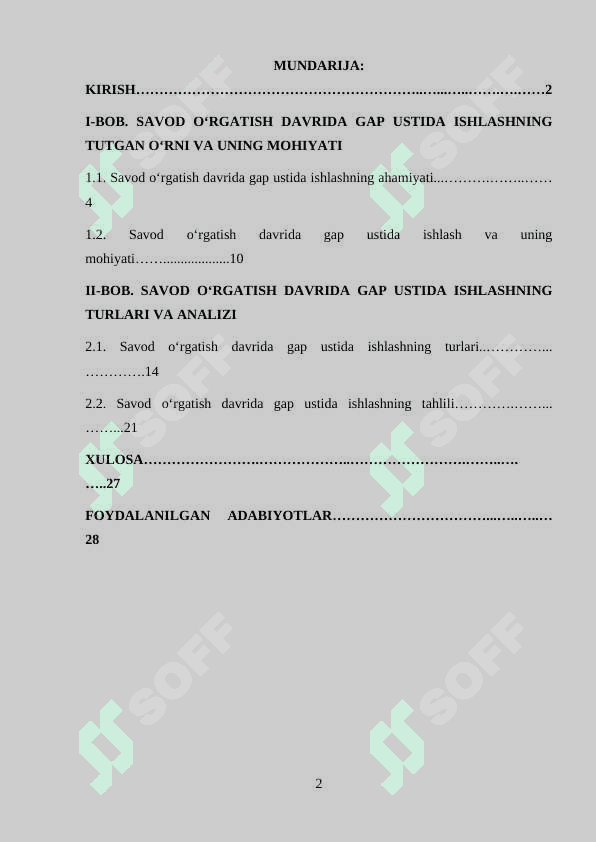 Gap ustida ishlash 2
