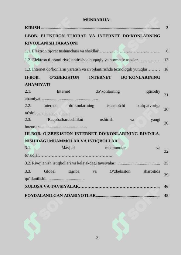 O‘zbekiston elektron tjoratni rivojlantirishda internet do‘konning ahamiyati 2