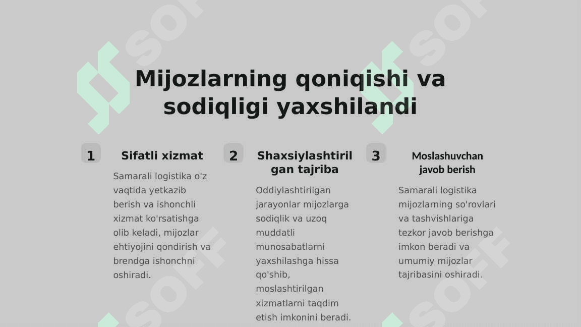 Samaradorlikni oshirish va xarajatlarni tejash 2