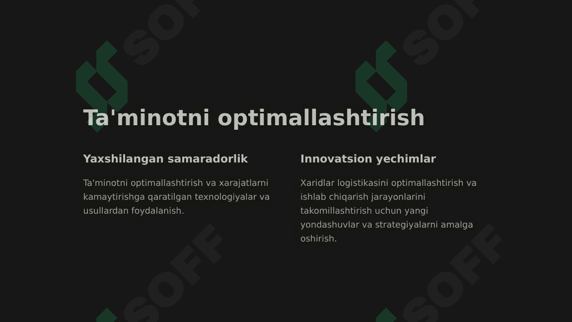 Xarid logistikasining ta'rifi 3