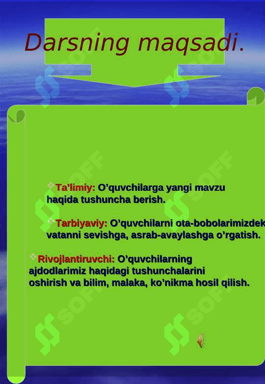 To’maris mavzusida dars ishlanma 2