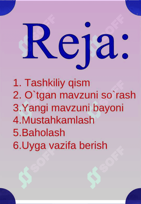 To’maris mavzusida dars ishlanma 4