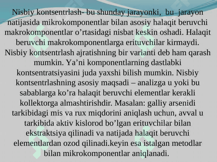 “To’rtlamchi ammoniy asoslari va yog’ kislotalari asosida  binar ekstragentlar sintezi va ular yordamida Ni (II) ekstraktsiyasi’’ 8