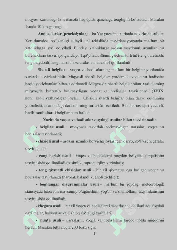 BOSHLANGICH SINF ÒQUVCHILARIDA AMALIYOTDA GEOGRAFIK ATLAS, XARITA, GLOBUSDAN FOYDALANISH KOMPETENTSIYALARINI SHAKLLANTIRISH YÕLLARI. 5