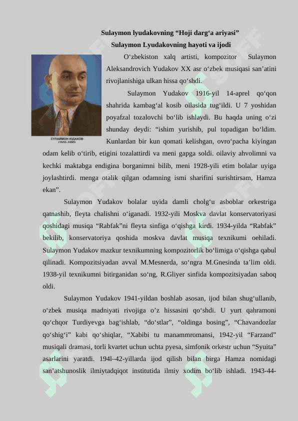 Sulaymon Lyudakov 2