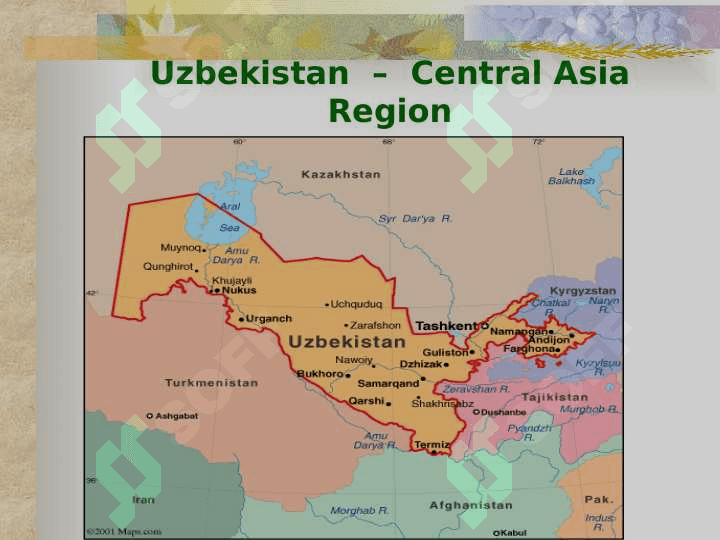 Uzbekistan  –  Central Asia Region 3