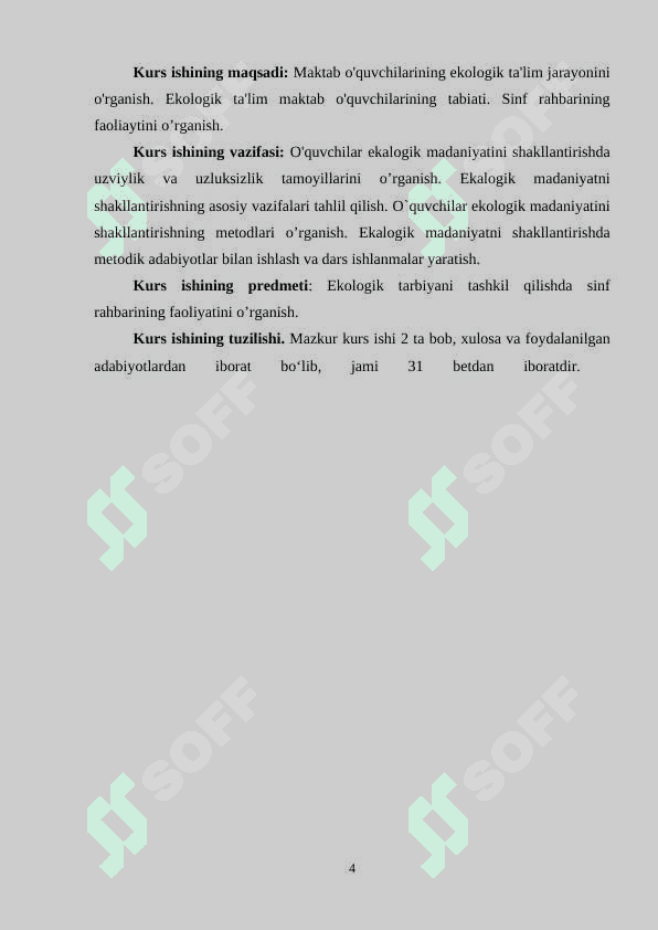 Oʻquvchilar ekologik madaniyatini shakllantirishda uzviylik va uzluksizlik 4