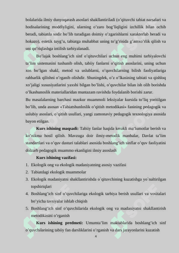 BOSHLANGʻICH SINF OʻQUVCHILARINING EKOLOGIK MADANIYATINI SHAKLLANTIRISH 4