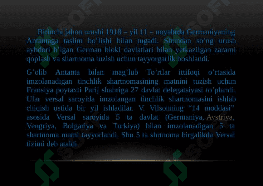 VERSAL TINCHLIK SHARTNOMASI 2